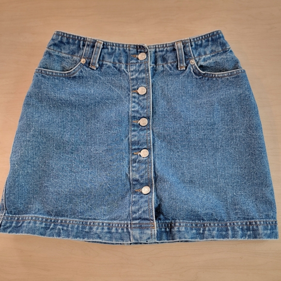 Moda International Dresses & Skirts - MODA INT'L Denim Button-Front Skirt Size 10